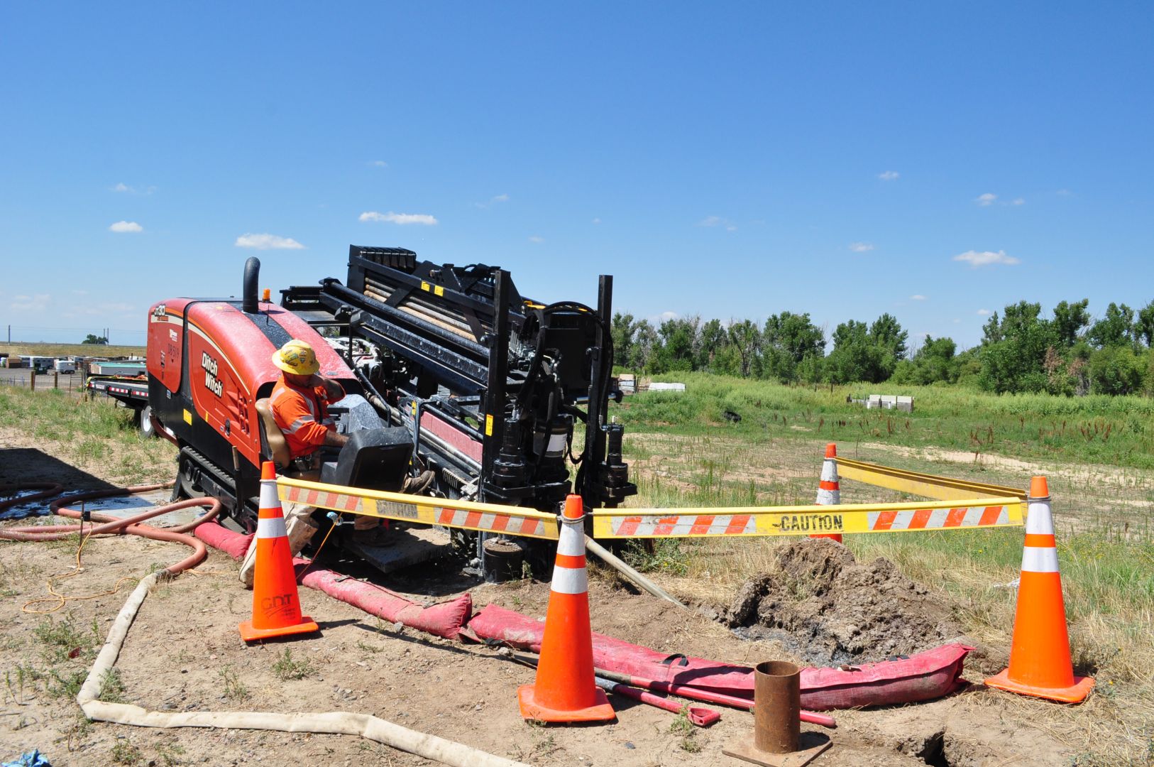 underground electric power work at 56th Avenue Xcel Energy