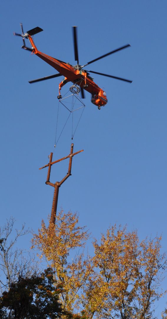 overhead transmission line Dairyland Power